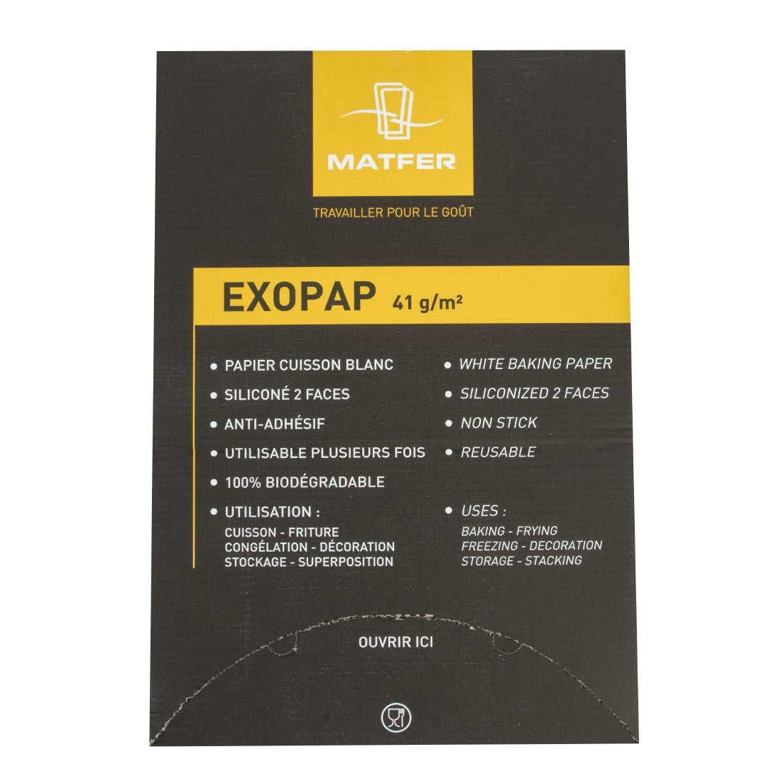 CX520 Matfer Bourgeat Exopap Baking Paper 600 x 400mm (Pack of 500) JD Catering Equipment Solutions Ltd