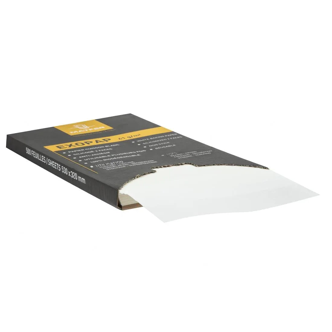 CX521 Matfer Bourgeat Exopap Baking Paper 325 x 530mm (Pack of 500) - JD Catering Equipment Solutions Ltd