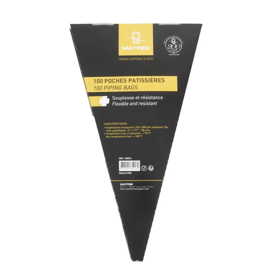 CX522 Matfer Bourgeat Disposable Piping Bags Clear (Box of 100) - JD Catering Equipment Solutions Ltd