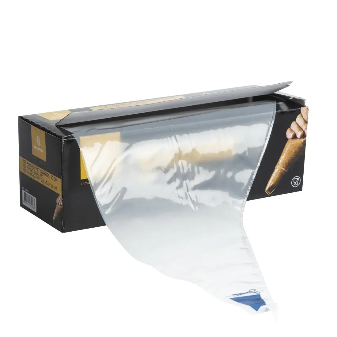 CX523 Matfer Bourgeat Disposable Piping Bags Clear (Roll of 100x530mm) - JD Catering Equipment Solutions Ltd