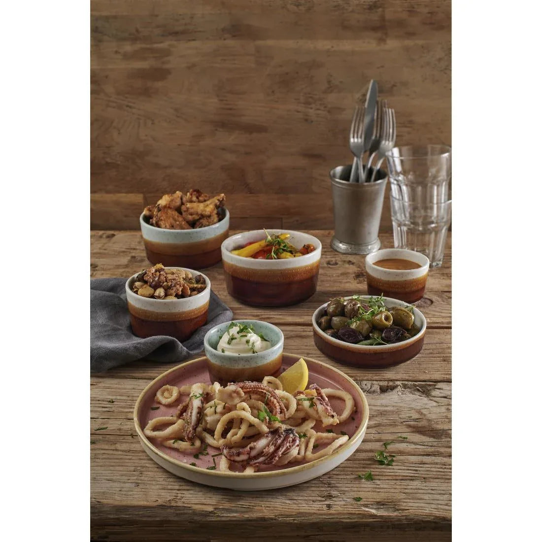 CX621 Siena Nourish Straight Sided Dip Pots Barley White 4oz (Pack of 12) - JD Catering Equipment Solutions Ltd