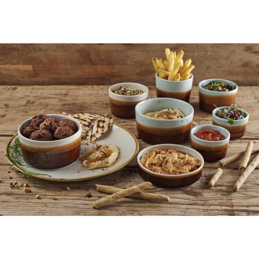 CX623 Siena Nourish Straight Sided Soup Bowls Barley White 15oz (Pack of 12) JD Catering Equipment Solutions Ltd