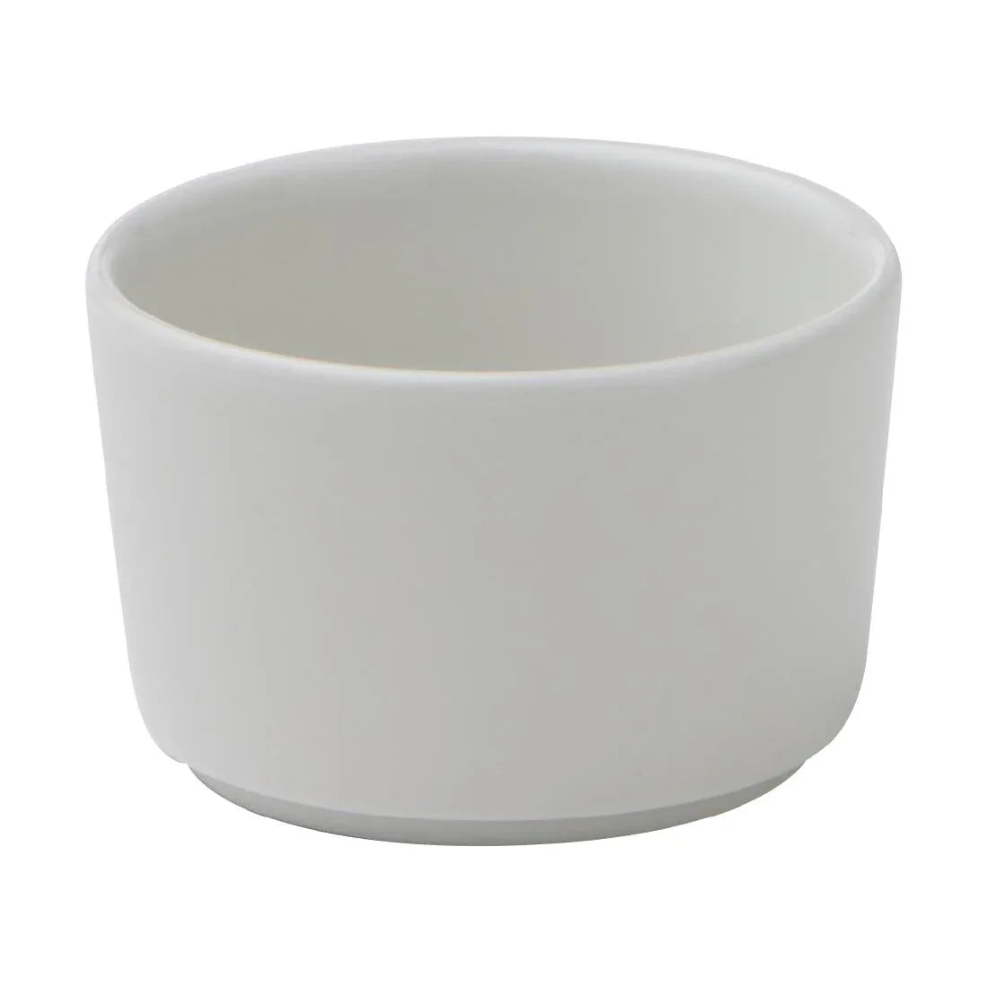 CX631 Churchill Super Vitrified Nourish Straight Sided Dip Pots White 4oz (Pack of 12) - JD Catering Equipment Solutions Ltd