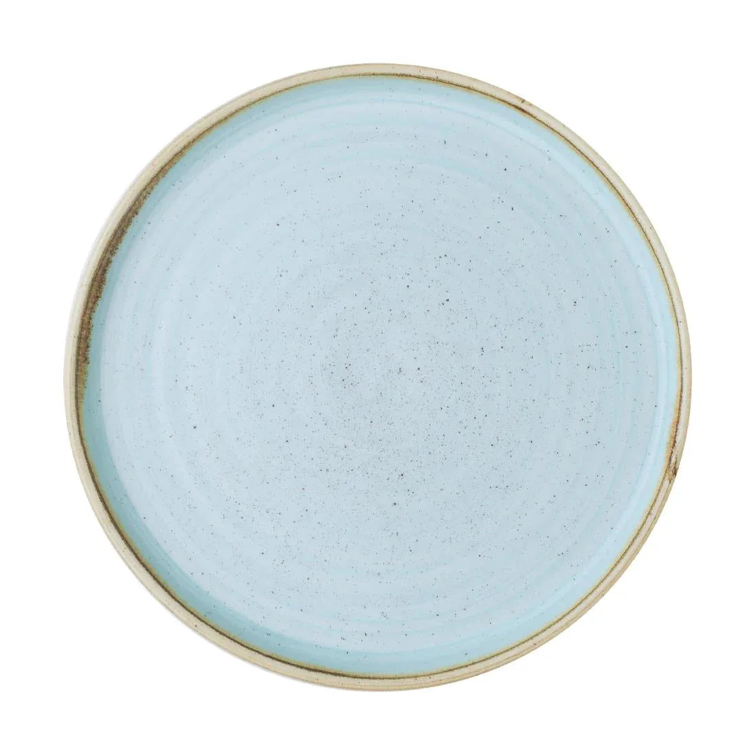 CX634 Churchill Stonecast Walled Plates Duck Egg 220mm (Pack of 6) - JD Catering Equipment Solutions Ltd