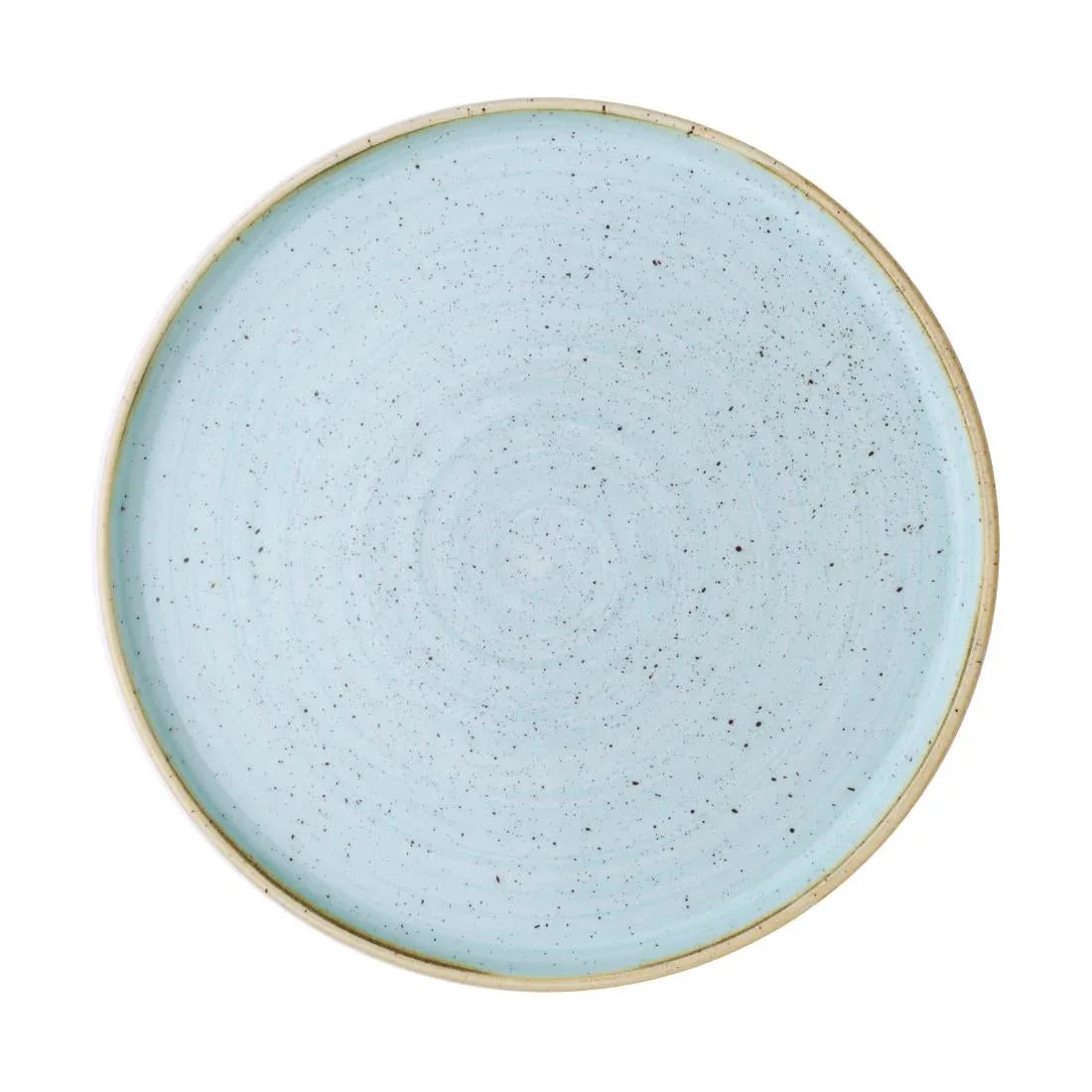 CX635 Churchill Stonecast Walled Plates Duck Egg 260mm (Pack of 6) - JD Catering Equipment Solutions Ltd