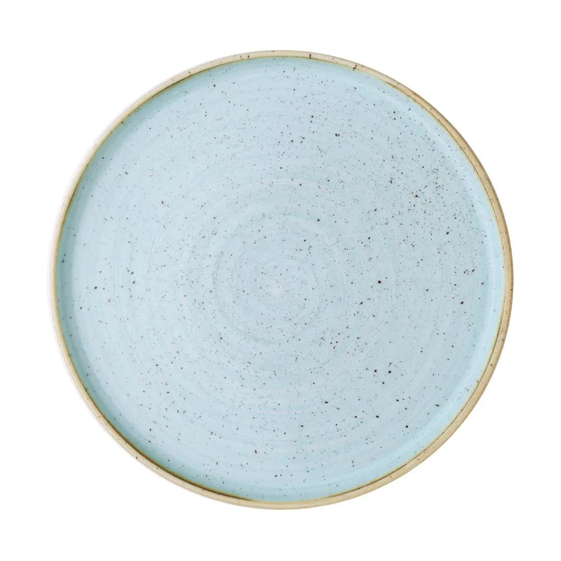 CX635 Churchill Stonecast Walled Plates Duck Egg 260mm (Pack of 6) - JD Catering Equipment Solutions Ltd