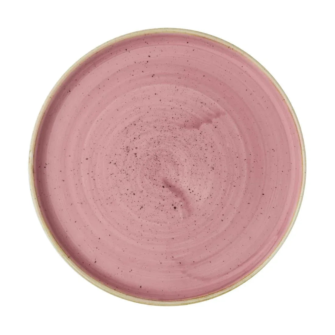 CX636 Churchill Stonecast Walled Plates Pink 220mm (Pack of 6) - JD Catering Equipment Solutions Ltd