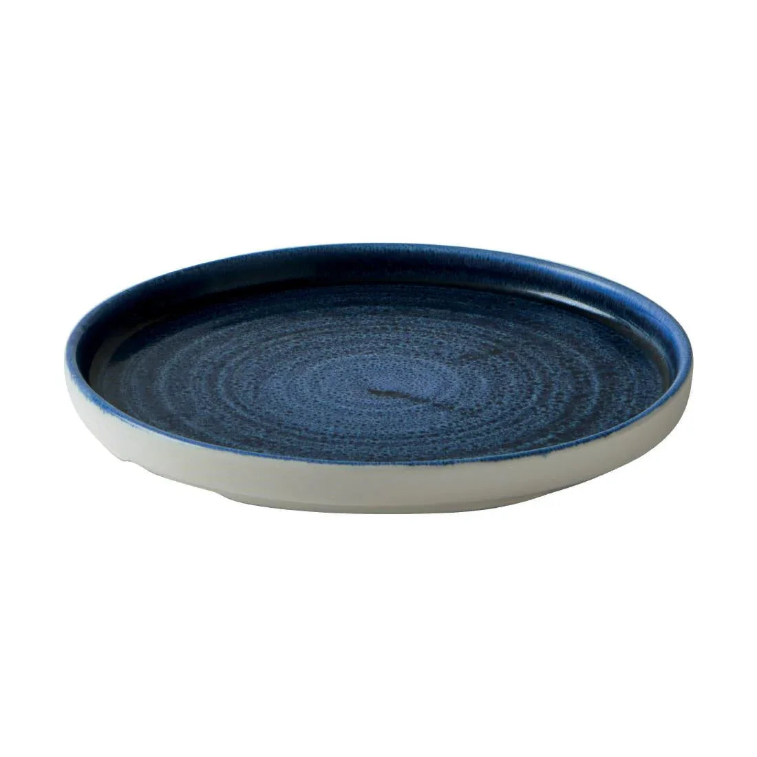 CX640 Churchill Stonecast Plume Walled Plates Ultramarine 220mm (Pack of 6) - JD Catering Equipment Solutions Ltd