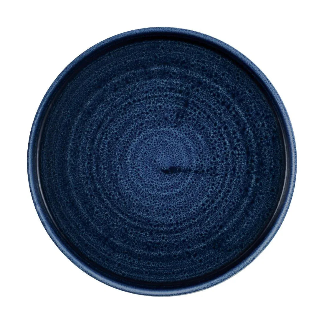 CX640 Churchill Stonecast Plume Walled Plates Ultramarine 220mm (Pack of 6) - JD Catering Equipment Solutions Ltd