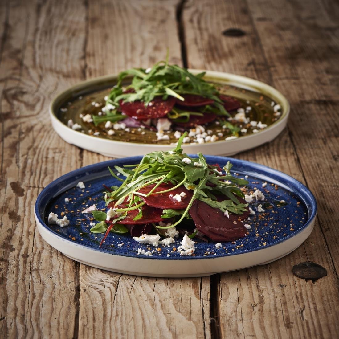 CX641 Churchill Stonecast Plume Walled Plates Ultramarine 260mm (Pack of 6) JD Catering Equipment Solutions Ltd