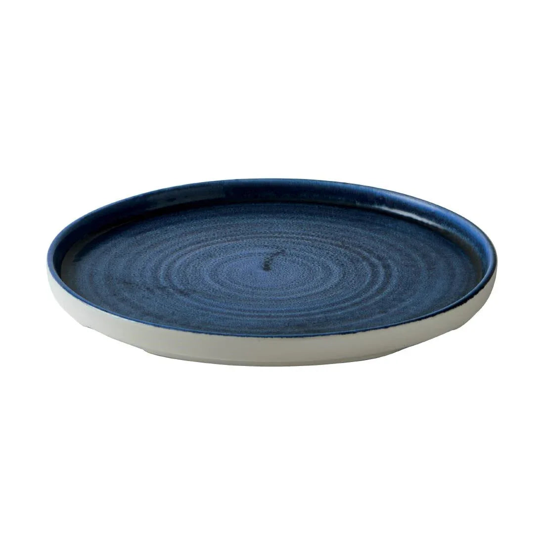 CX641 Churchill Stonecast Plume Walled Plates Ultramarine 260mm (Pack of 6) - JD Catering Equipment Solutions Ltd