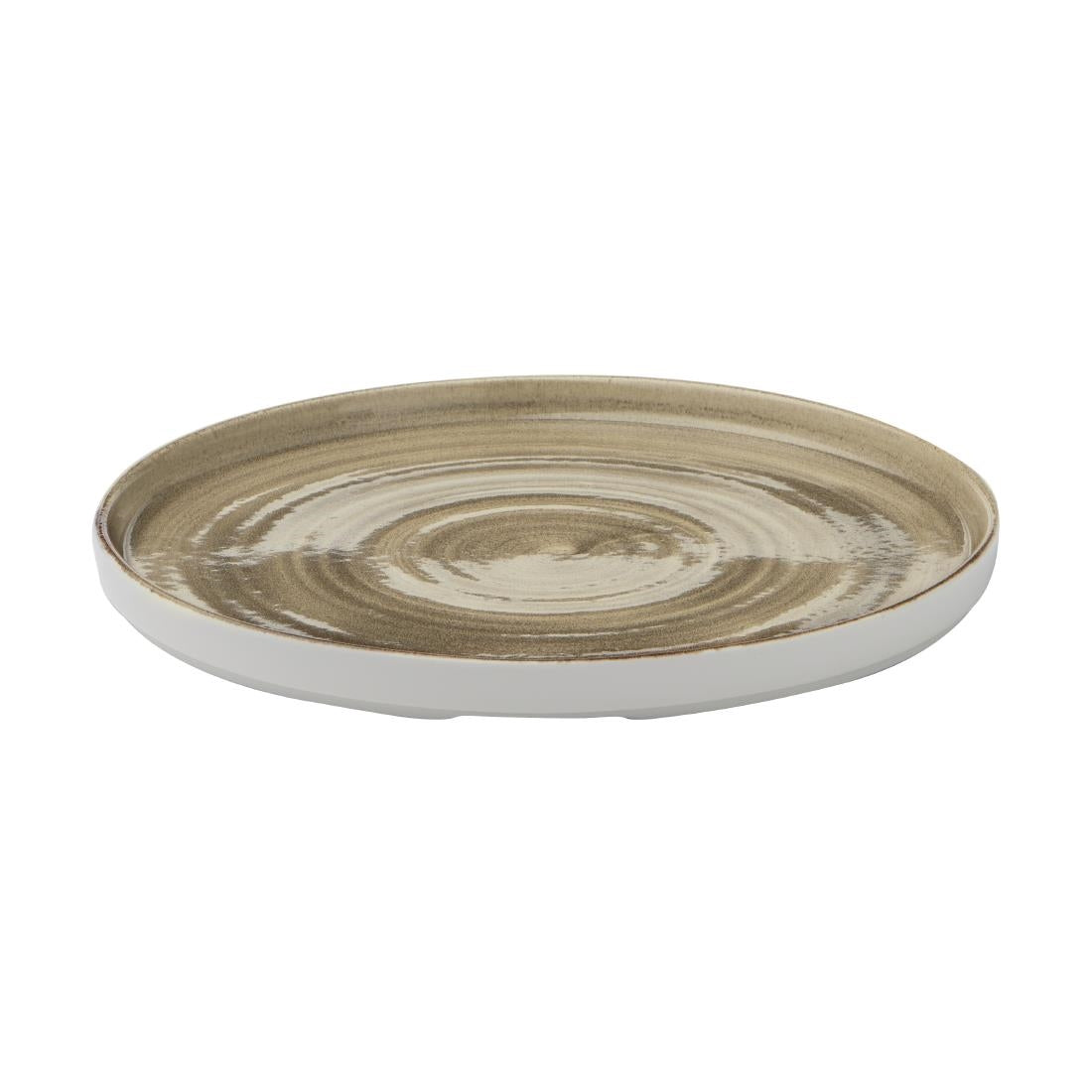 CX643 Churchill Stonecast Patina Antique Taupe Walled Plates 260mm (Pack of 6) JD Catering Equipment Solutions Ltd
