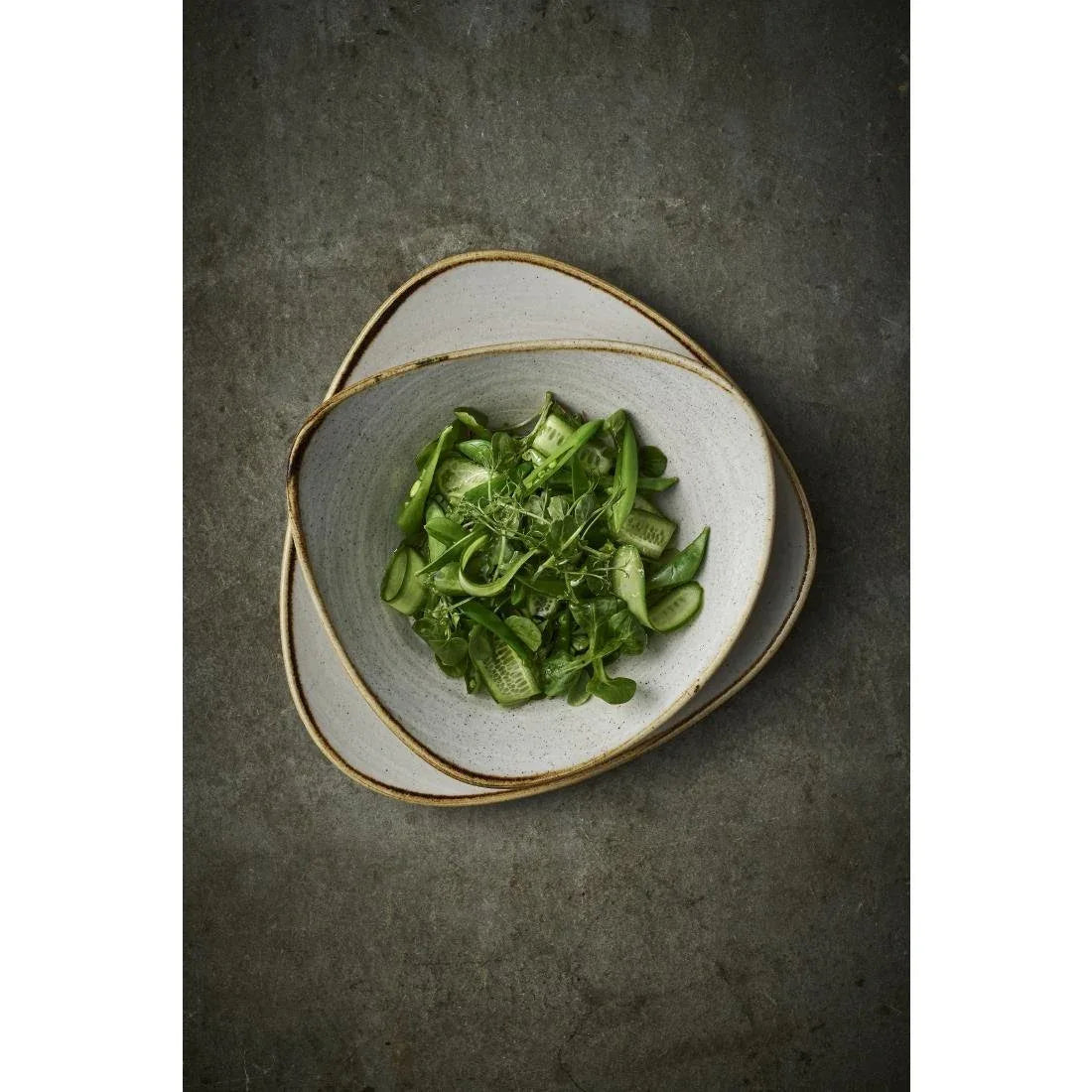 CX657 Churchill Stonecast Raw Lotus Bowls Grey 228mm (Pack of 12) - JD Catering Equipment Solutions Ltd