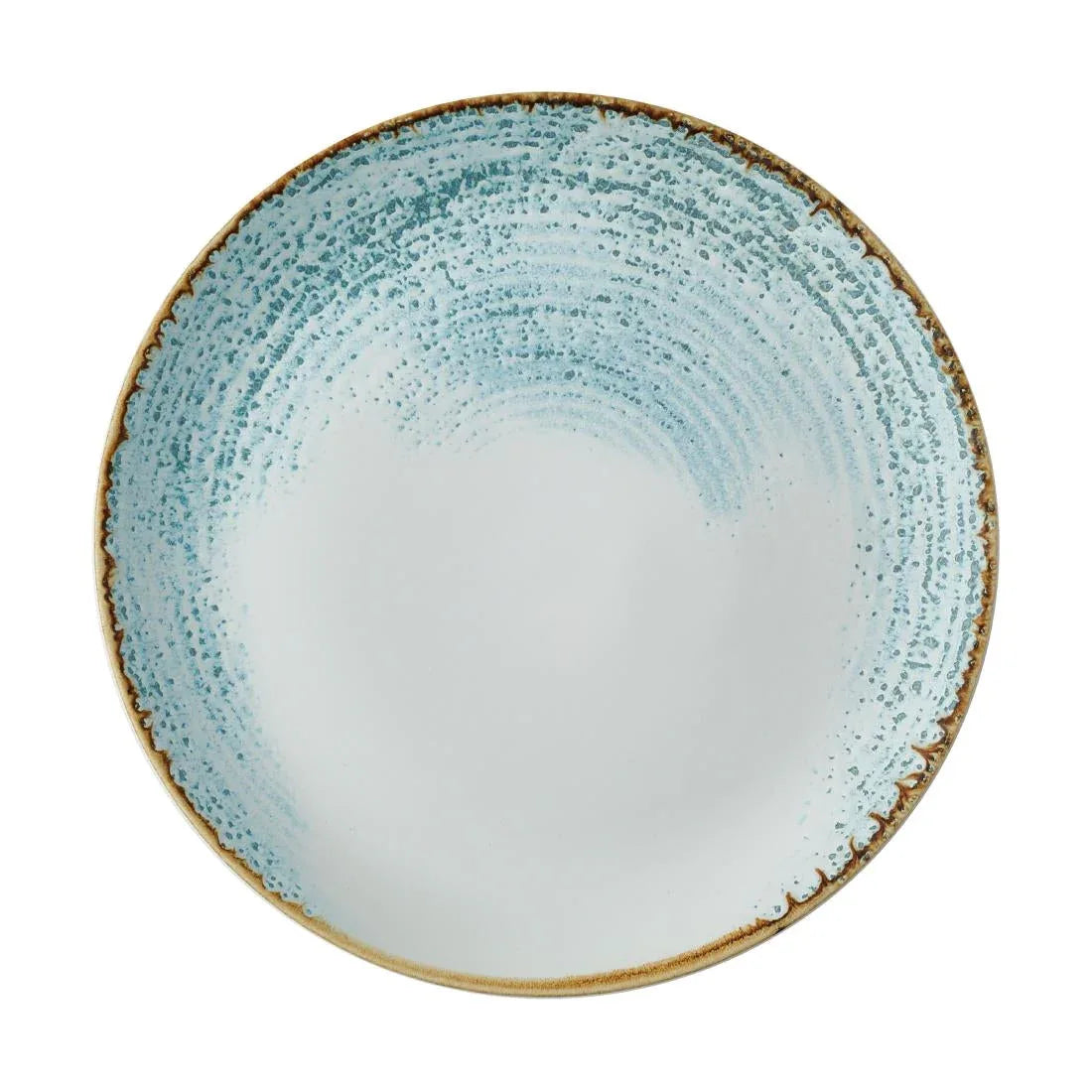 CX669 Churchill Homespun Accents Aquamarine Evolve Coupe Plates 285mm (Pack of 12) - JD Catering Equipment Solutions Ltd