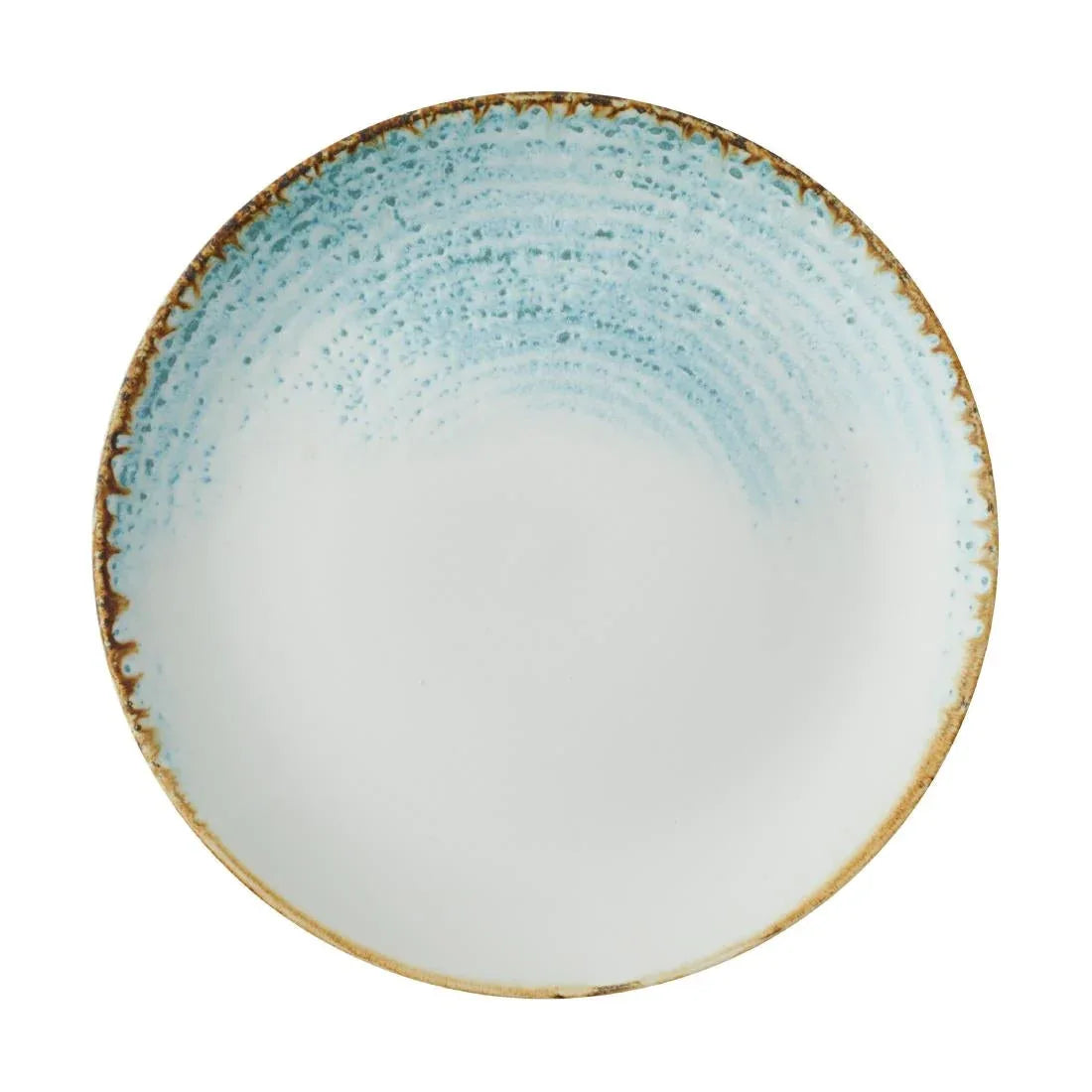 CX672 Churchill Homespun Accents Aquamarine Evolve Coupe Plates 165mm (Pack of 12) - JD Catering Equipment Solutions Ltd