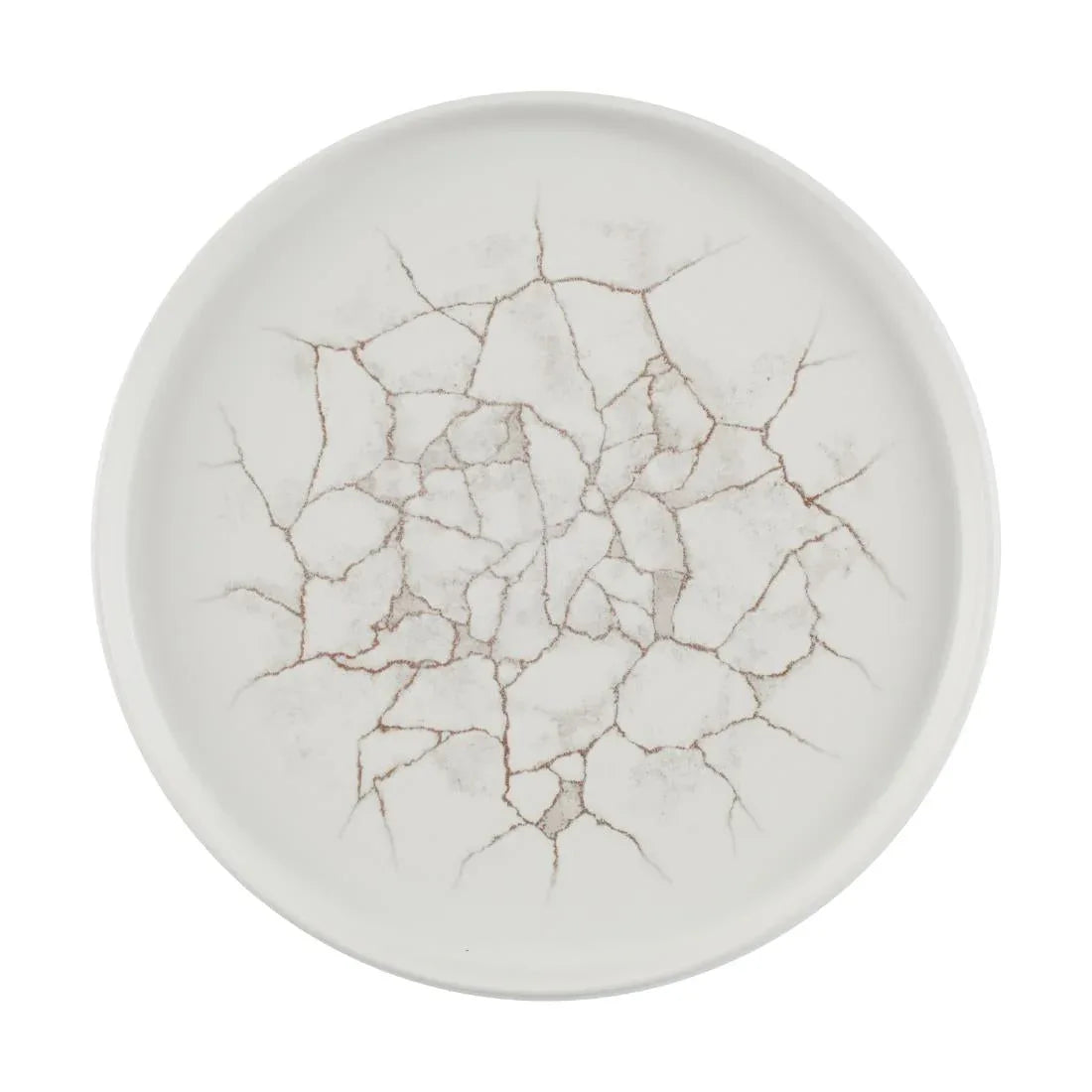 CX677 Churchill Studio Prints Kintsugi Agate Walled Plates Grey 260mm (Pack of 6) - JD Catering Equipment Solutions Ltd