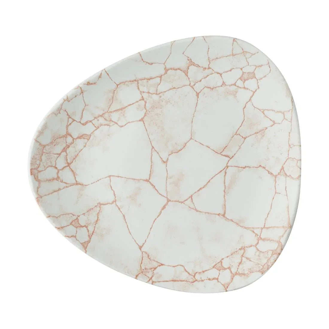 CX683 Churchill Studio Prints Kintsugi Lotus Plates Coral 254mm (Pack of 12) - JD Catering Equipment Solutions Ltd