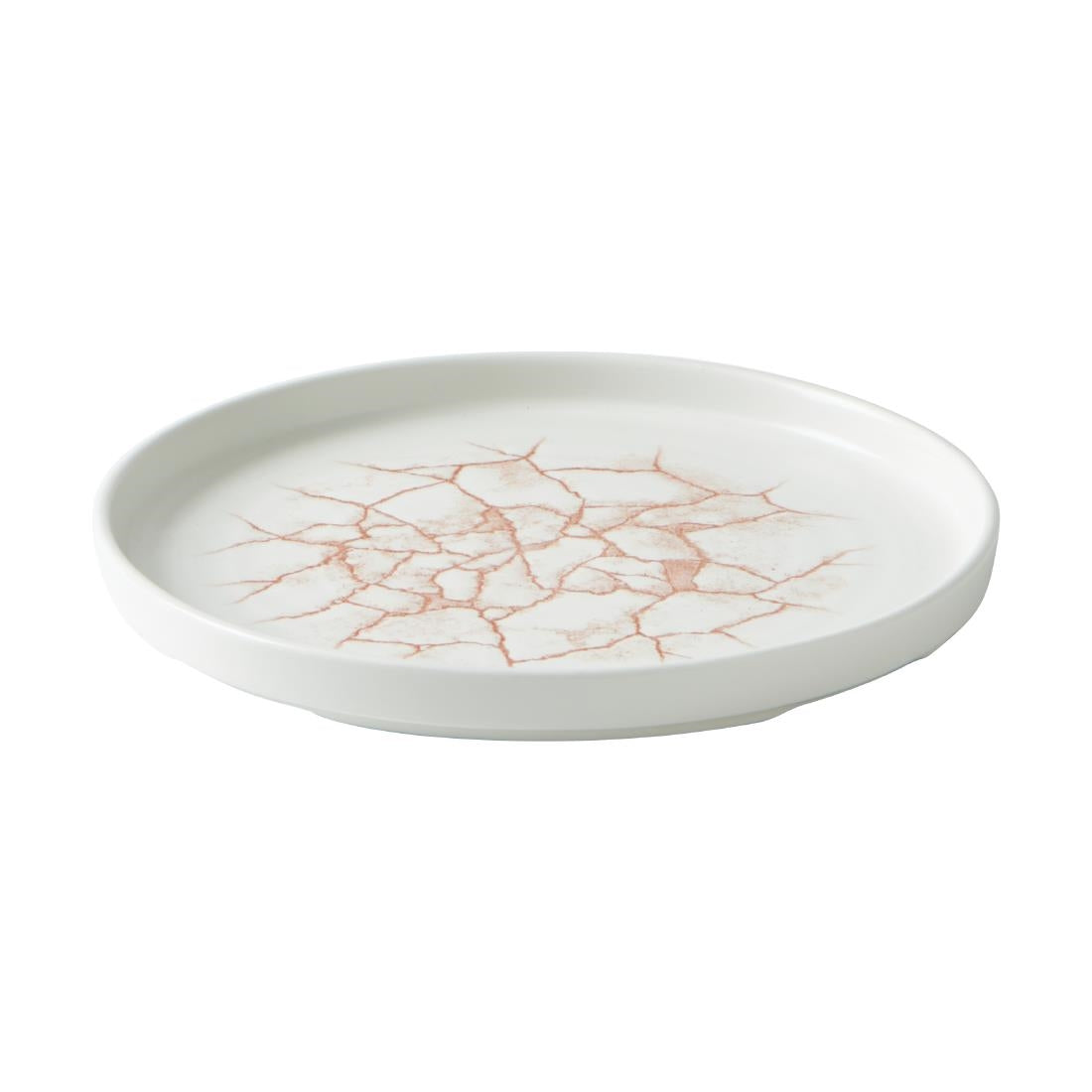 CX688 Churchill Studio Prints Kintsugi Walled Plates Coral 220mm (Pack of 6) JD Catering Equipment Solutions Ltd