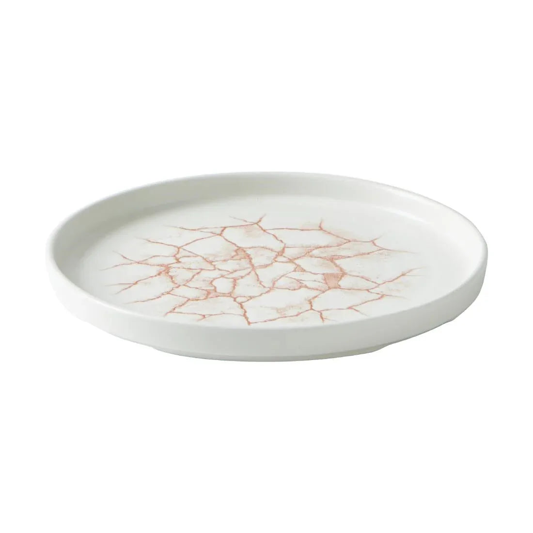 CX688 Churchill Studio Prints Kintsugi Walled Plates Coral 220mm (Pack of 6) - JD Catering Equipment Solutions Ltd