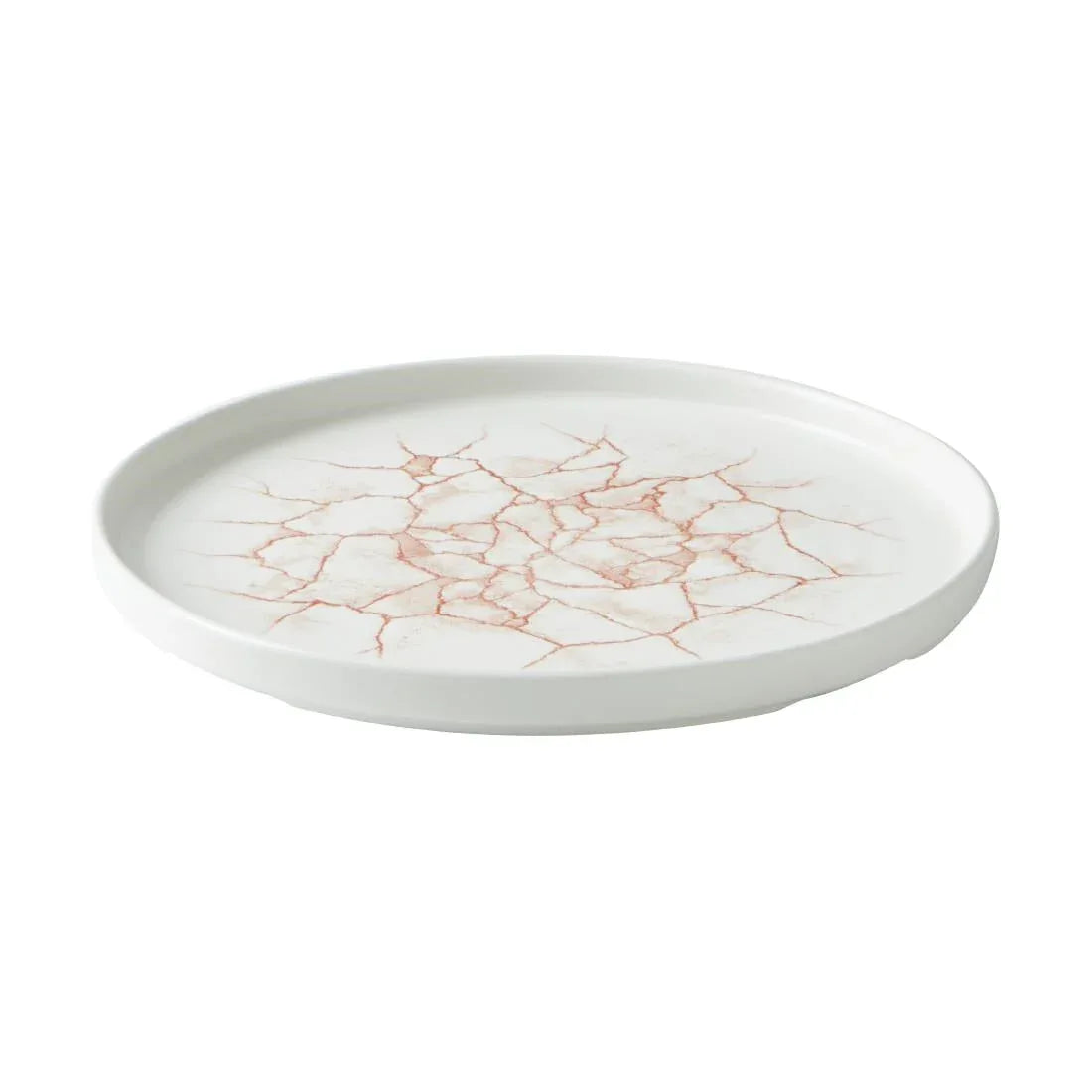 CX689 Churchill Studio Prints Kintsugi Walled Plates Coral 260mm (Pack of 6) - JD Catering Equipment Solutions Ltd