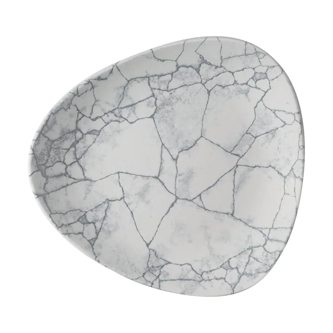 CX692 Churchill Studio Prints Kintsugi Pearl Lotus Plates Grey 254mm (Pack of 12) - JD Catering Equipment Solutions Ltd