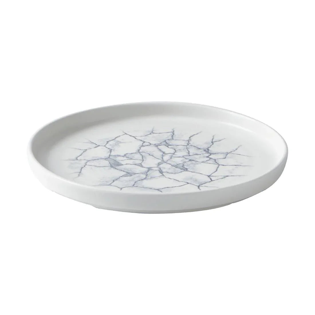 CX697 Churchill Studio Prints Kintsugi Pearl Walled Plates Grey 220mm (Pack of 6) - JD Catering Equipment Solutions Ltd