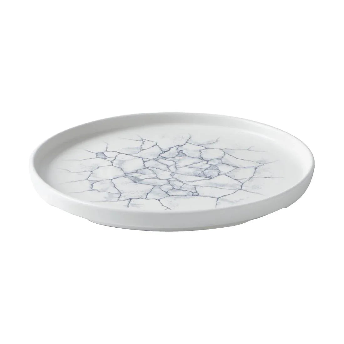 CX698 Churchill Studio Prints Kintsugi Pearl Walled Plates Grey 260mm (Pack of 6) - JD Catering Equipment Solutions Ltd