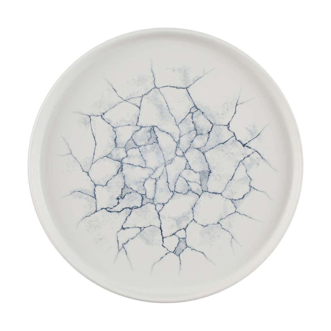CX698 Churchill Studio Prints Kintsugi Pearl Walled Plates Grey 260mm (Pack of 6) JD Catering Equipment Solutions Ltd