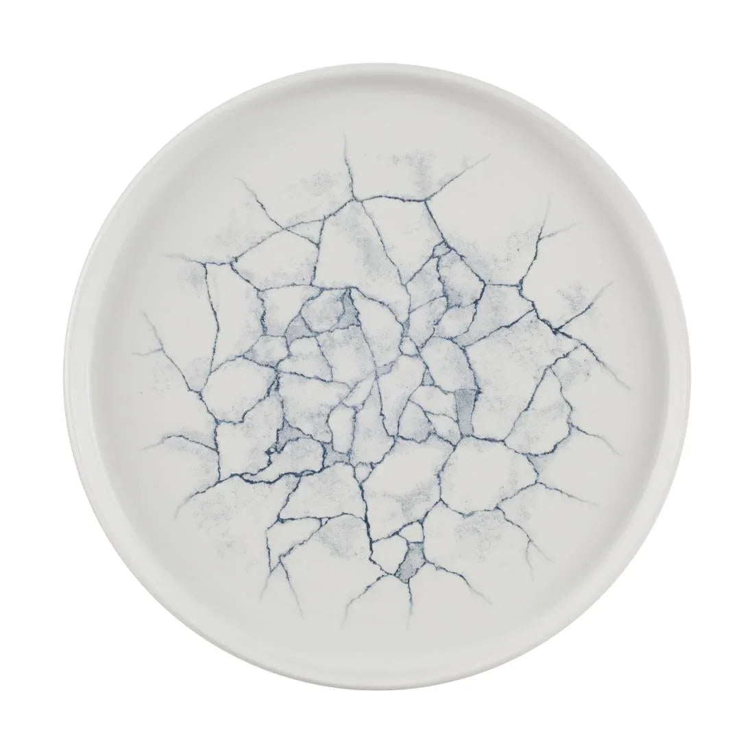CX698 Churchill Studio Prints Kintsugi Pearl Walled Plates Grey 260mm (Pack of 6) - JD Catering Equipment Solutions Ltd