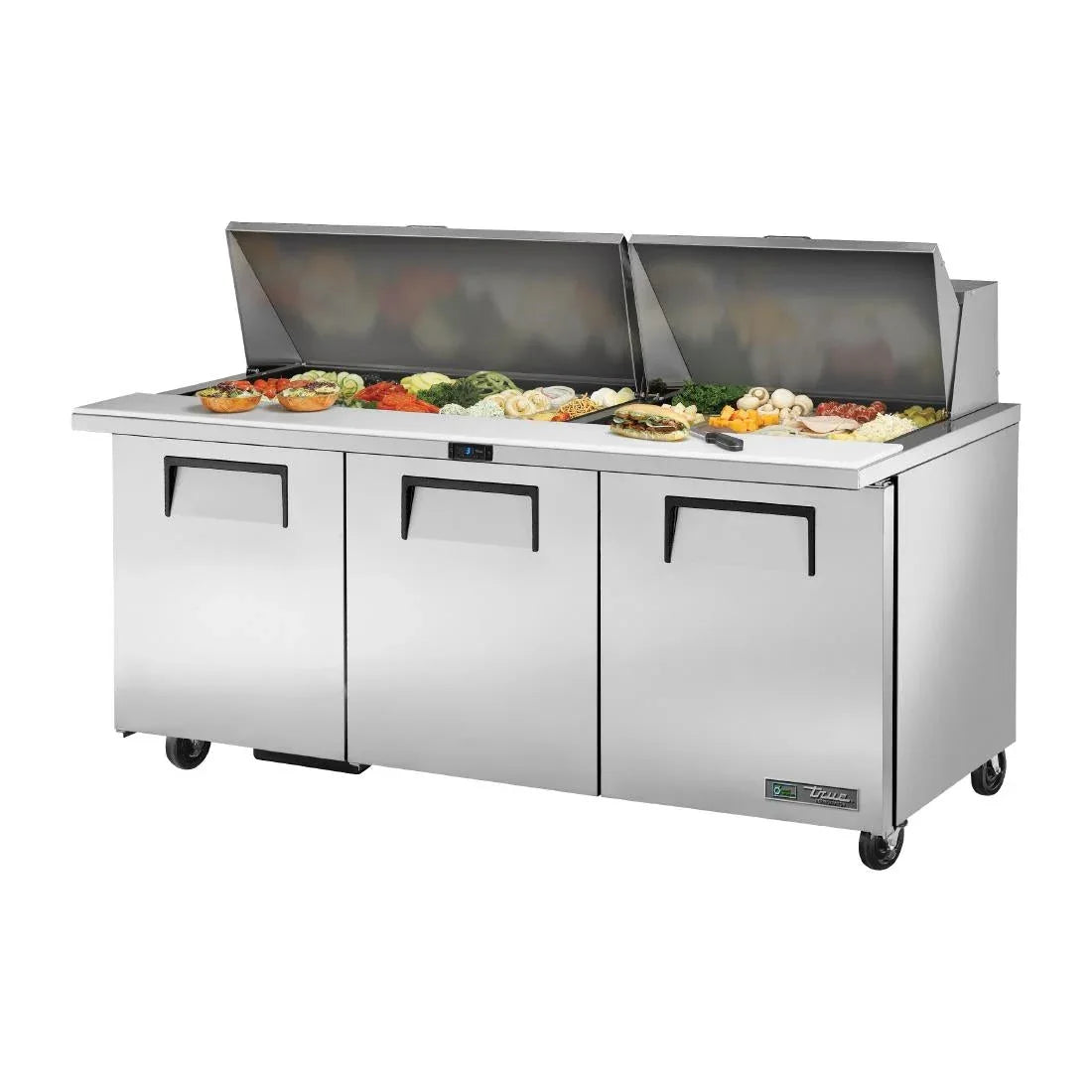 CX719 True Refrigerated Prep Table TSSU-72-30M-B-ST-HC - JD Catering Equipment Solutions Ltd