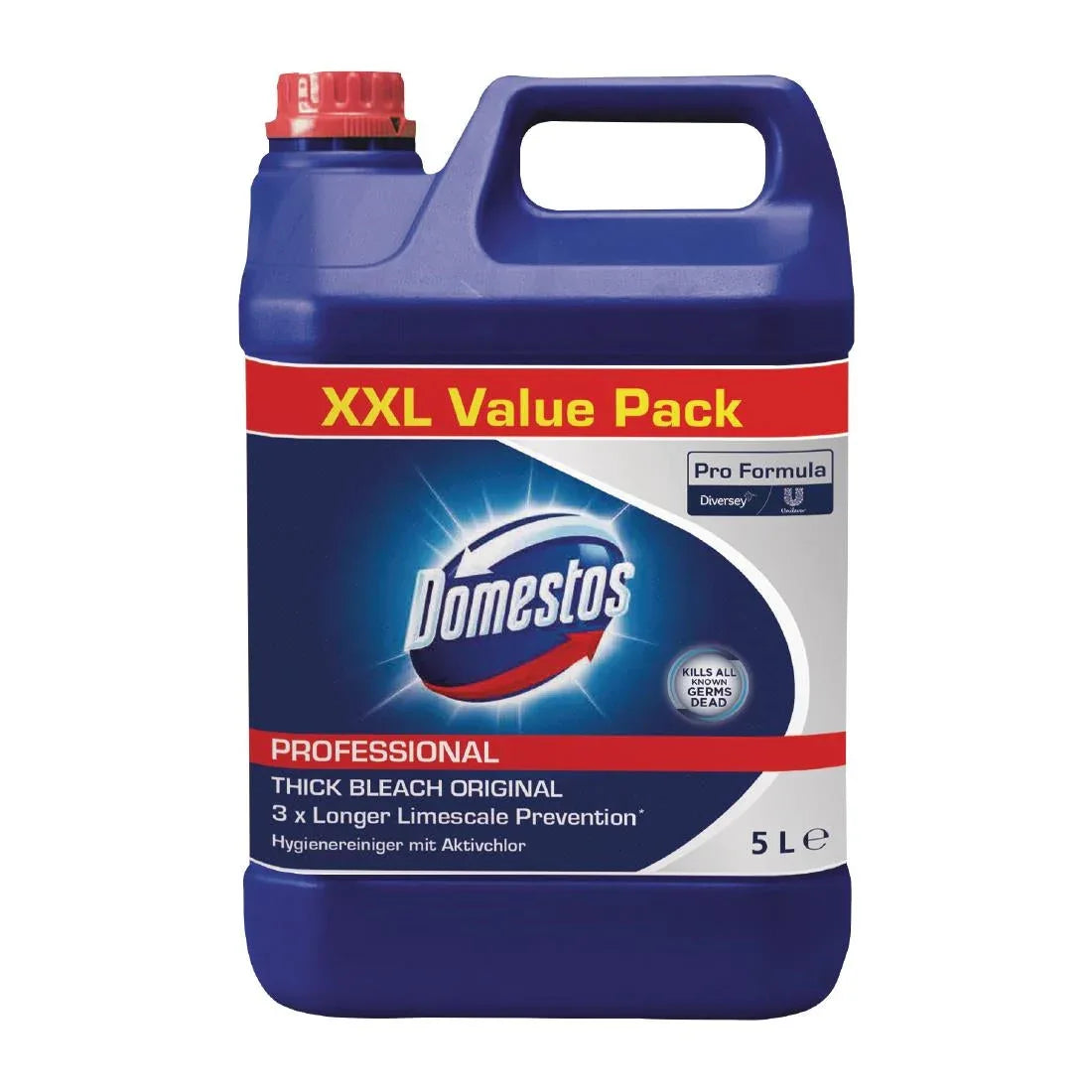CX800 Domestos Professional Original Bleach Concentrate 5Ltr - JD Catering Equipment Solutions Ltd