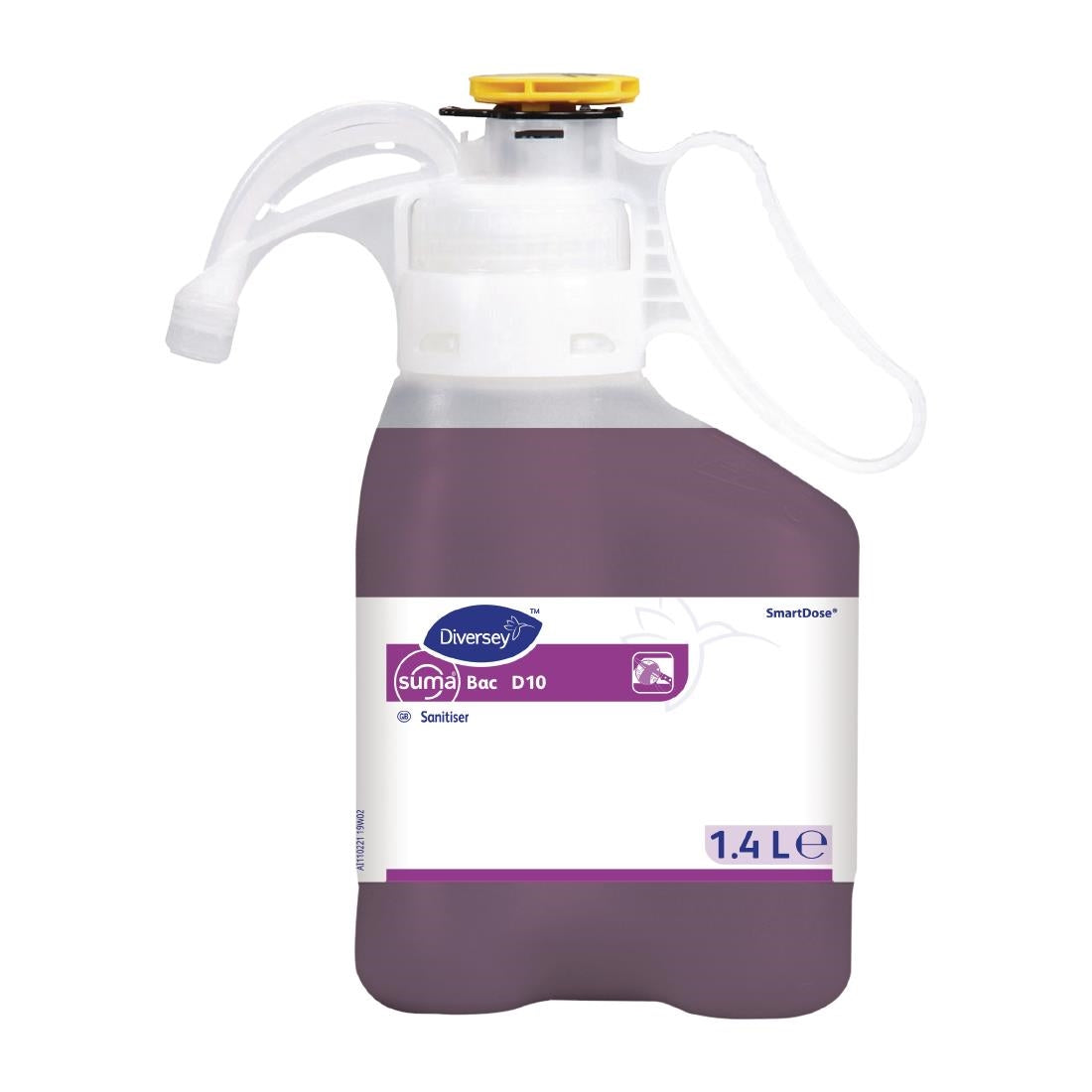 CX807 Suma SmartDose Bac D10 Cleaner and Sanitiser Super Concentrate 1.4Ltr JD Catering Equipment Solutions Ltd
