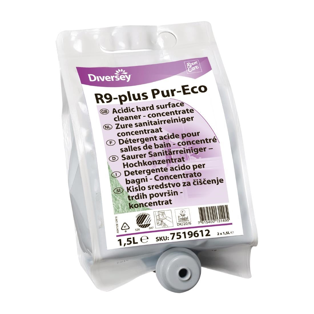 CX814 Room Care R9-plus Pur-Eco Bathroom Cleaner Concentrate 1.5Ltr JD Catering Equipment Solutions Ltd
