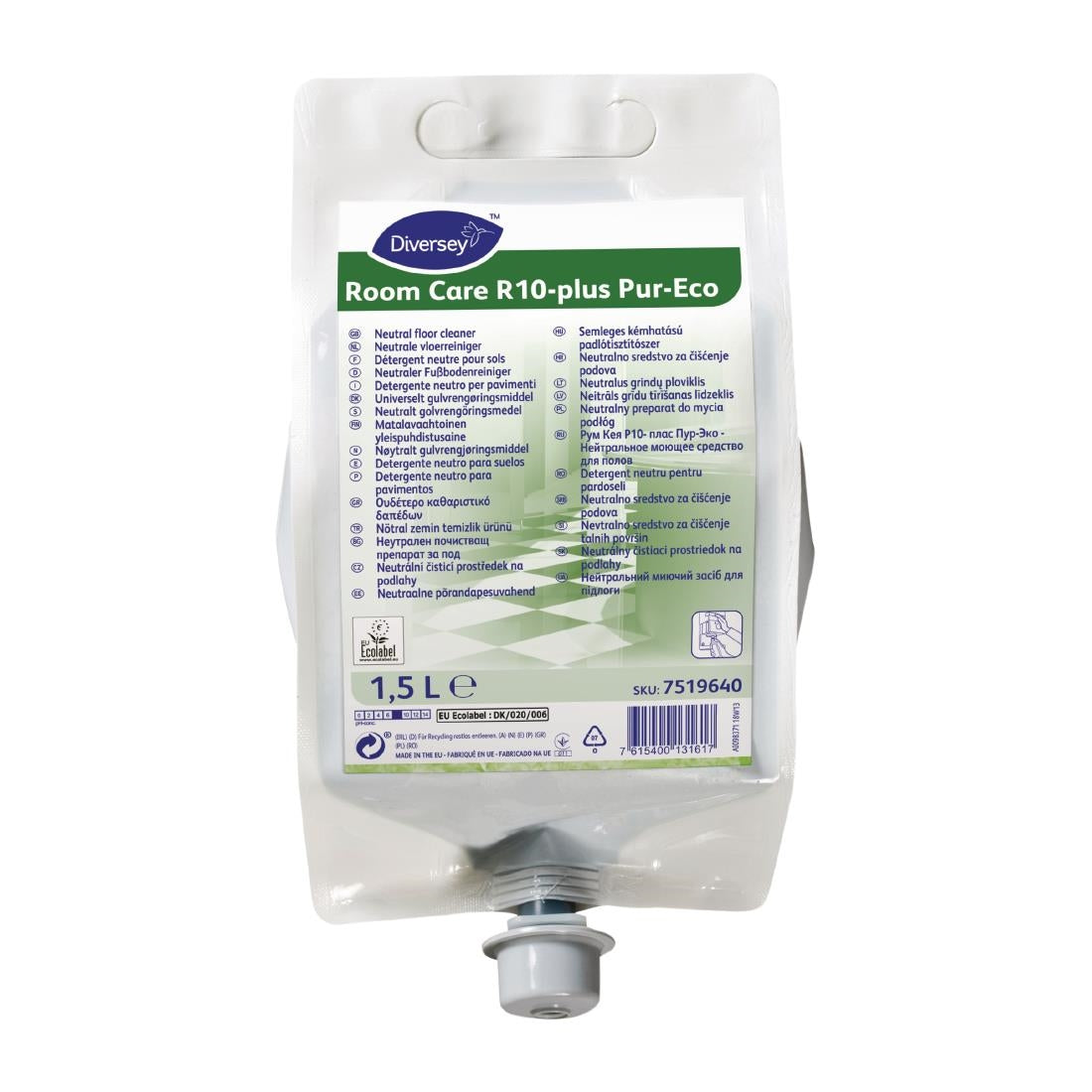 CX815 Room Care R10-plus Pur-Eco Neutral Floor Cleaner Concentrate 1.5Ltr JD Catering Equipment Solutions Ltd