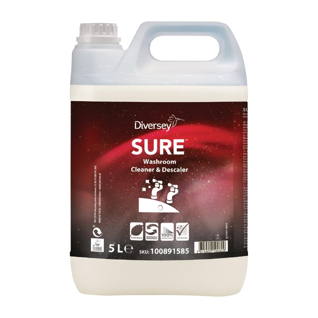 CX824 SURE Washroom Cleaner and Descaler Concentrate 5Ltr JD Catering Equipment Solutions Ltd