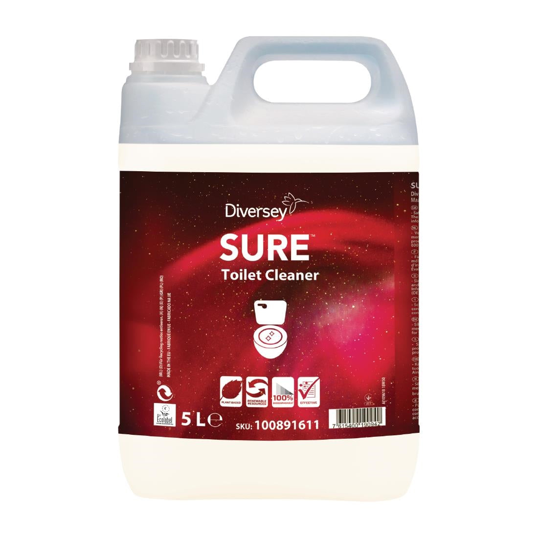 CX828 SURE Toilet Cleaner Ready To Use 5Ltr JD Catering Equipment Solutions Ltd