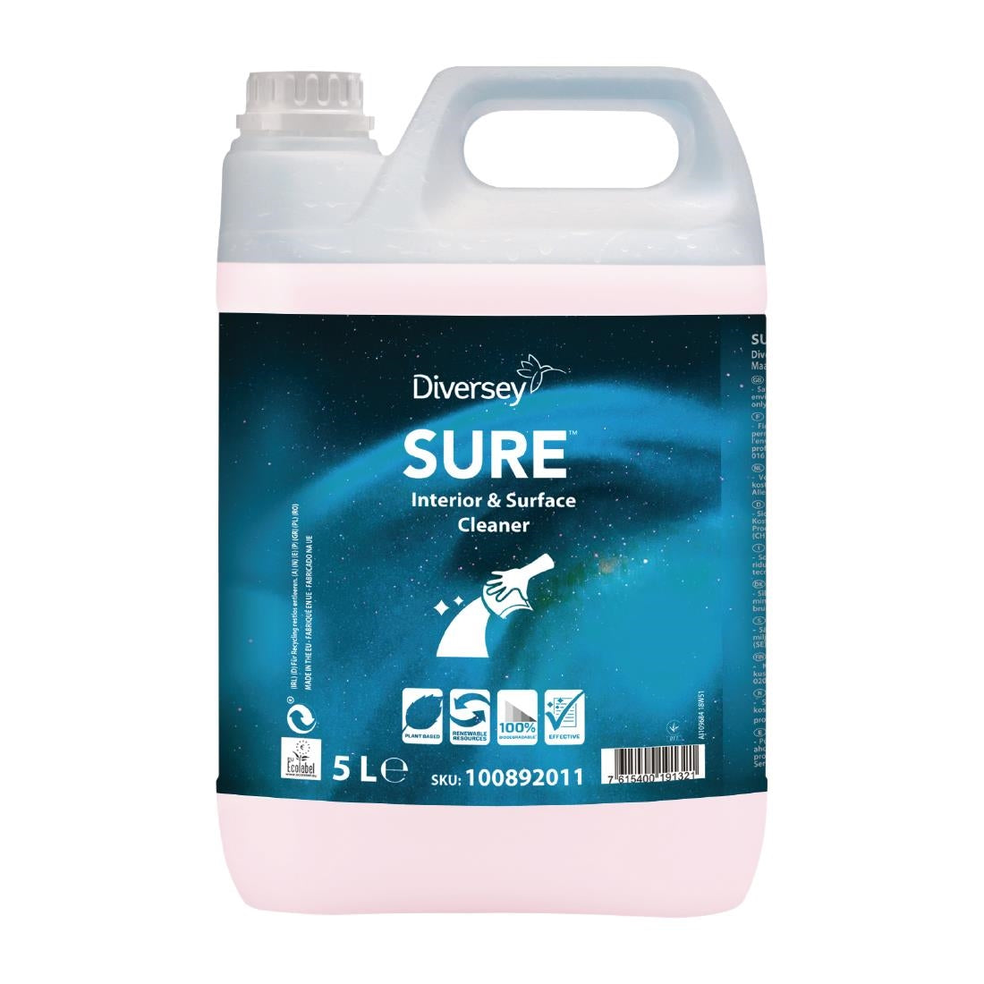 CX830 SURE Interior and Surface Cleaner Concentrate 5Ltr JD Catering Equipment Solutions Ltd