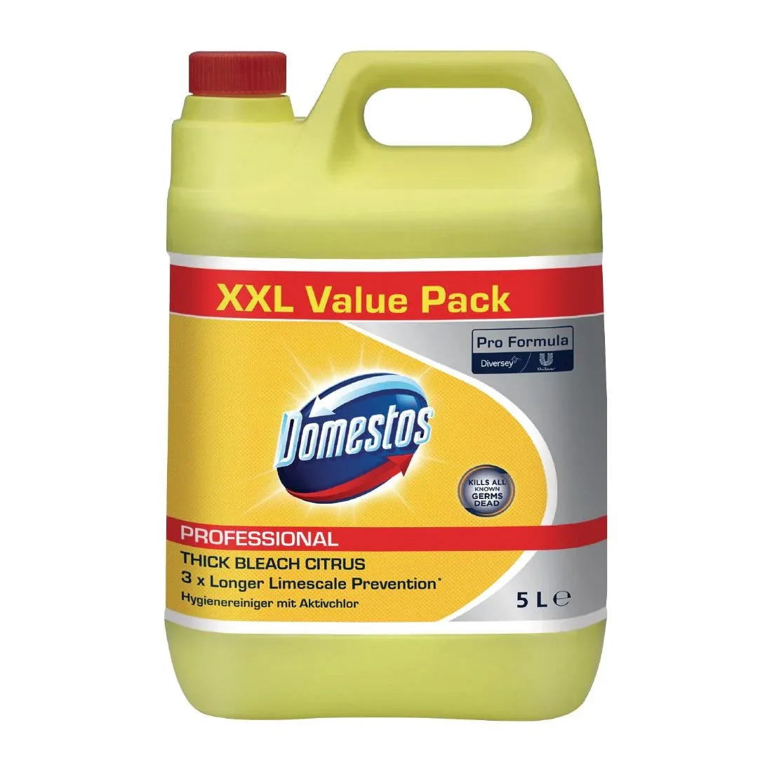 CX850 Domestos Professional Citrus Bleach Concentrate 5Ltr - JD Catering Equipment Solutions Ltd