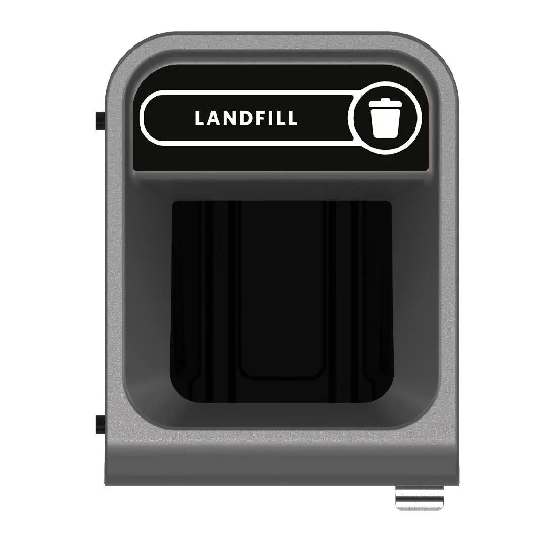 CX969 Rubbermaid Configure Recycling Bin with Landfill Label Black 57Ltr - JD Catering Equipment Solutions Ltd
