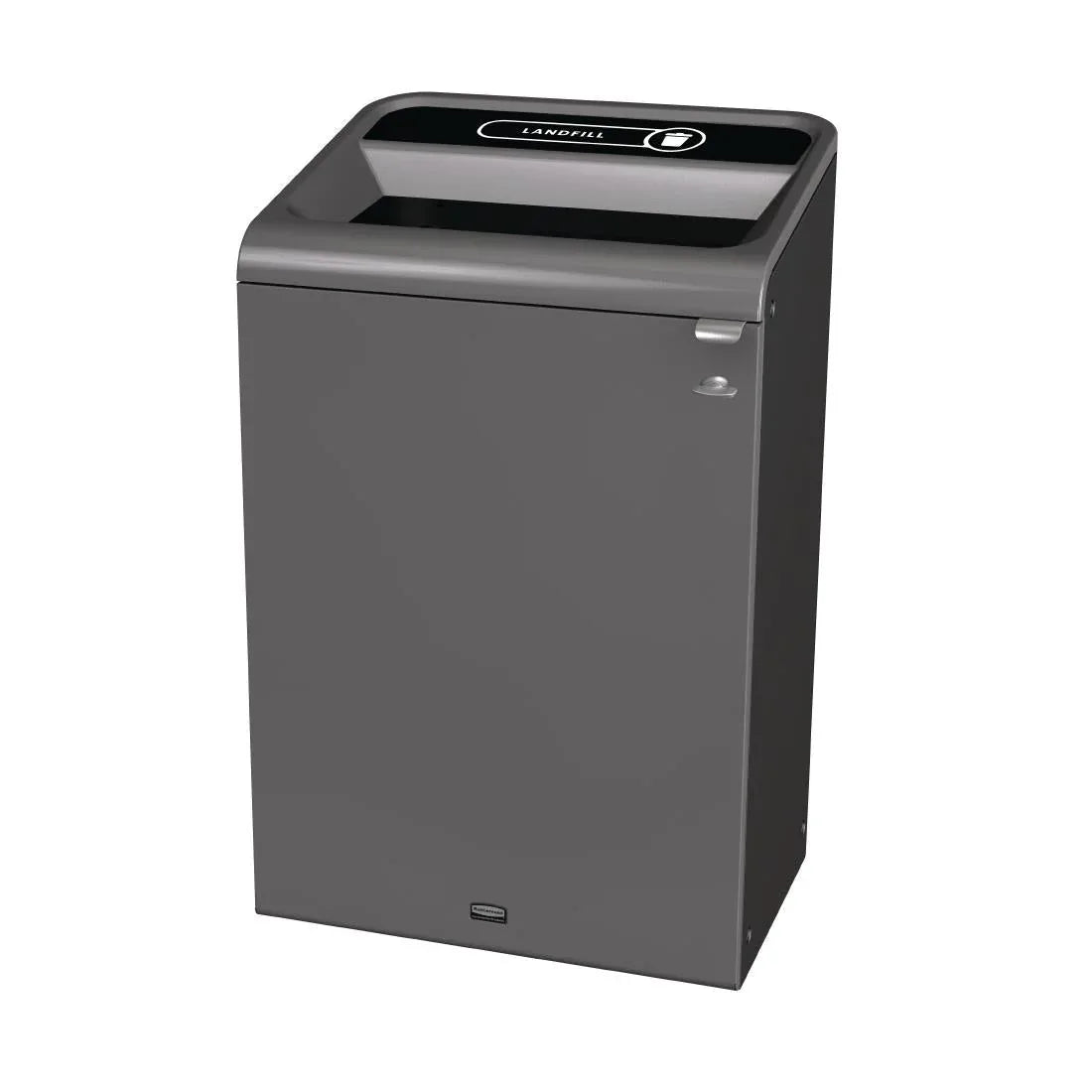 CX971 Rubbermaid Configure Recycling Bin with Landfill Label Black 125Ltr - JD Catering Equipment Solutions Ltd