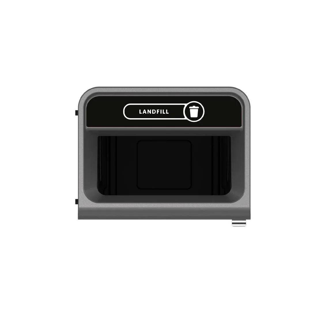 CX971 Rubbermaid Configure Recycling Bin with Landfill Label Black 125Ltr - JD Catering Equipment Solutions Ltd