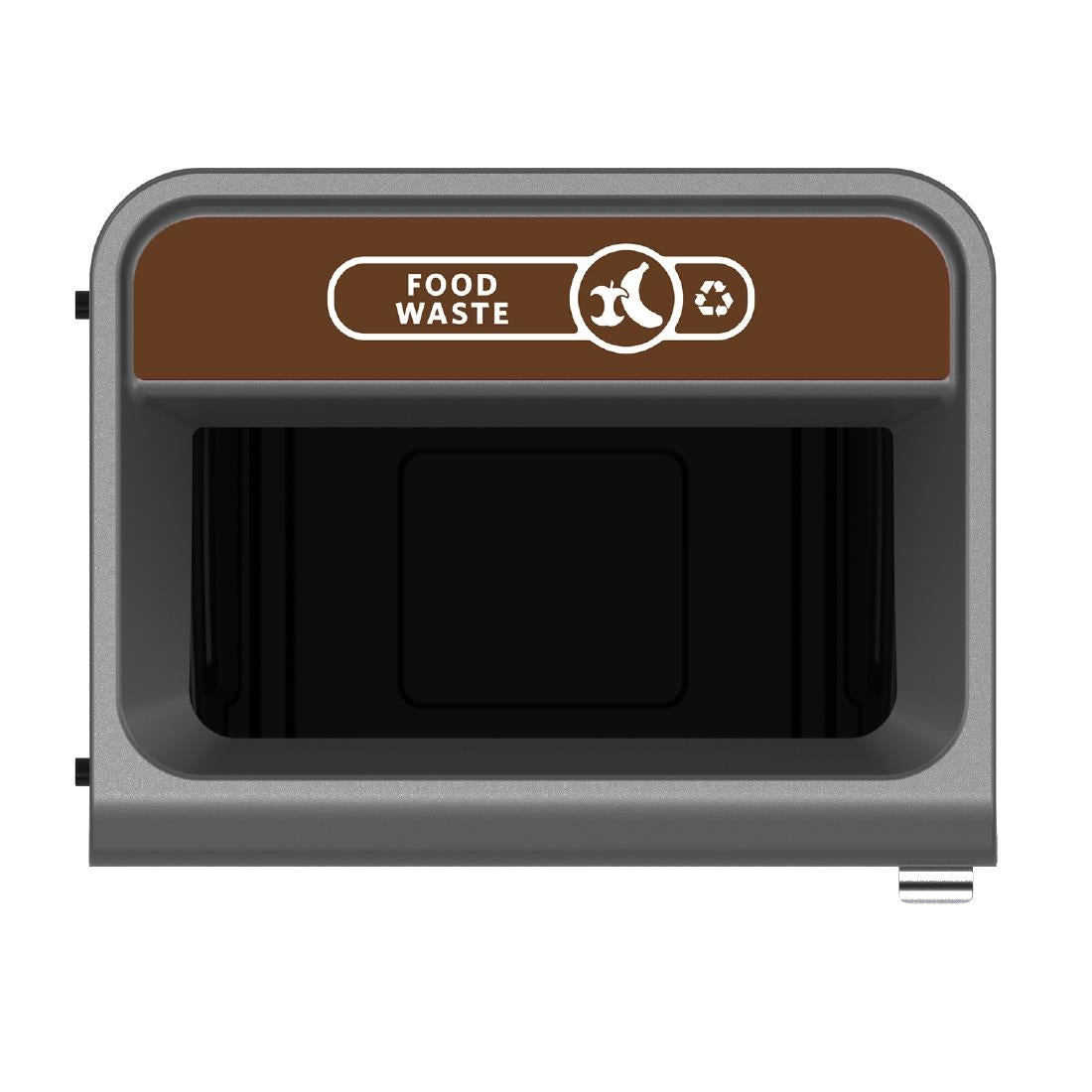 CX974 Rubbermaid Configure Recycling Bin with Food Waste Label Brown 125Ltr JD Catering Equipment Solutions Ltd