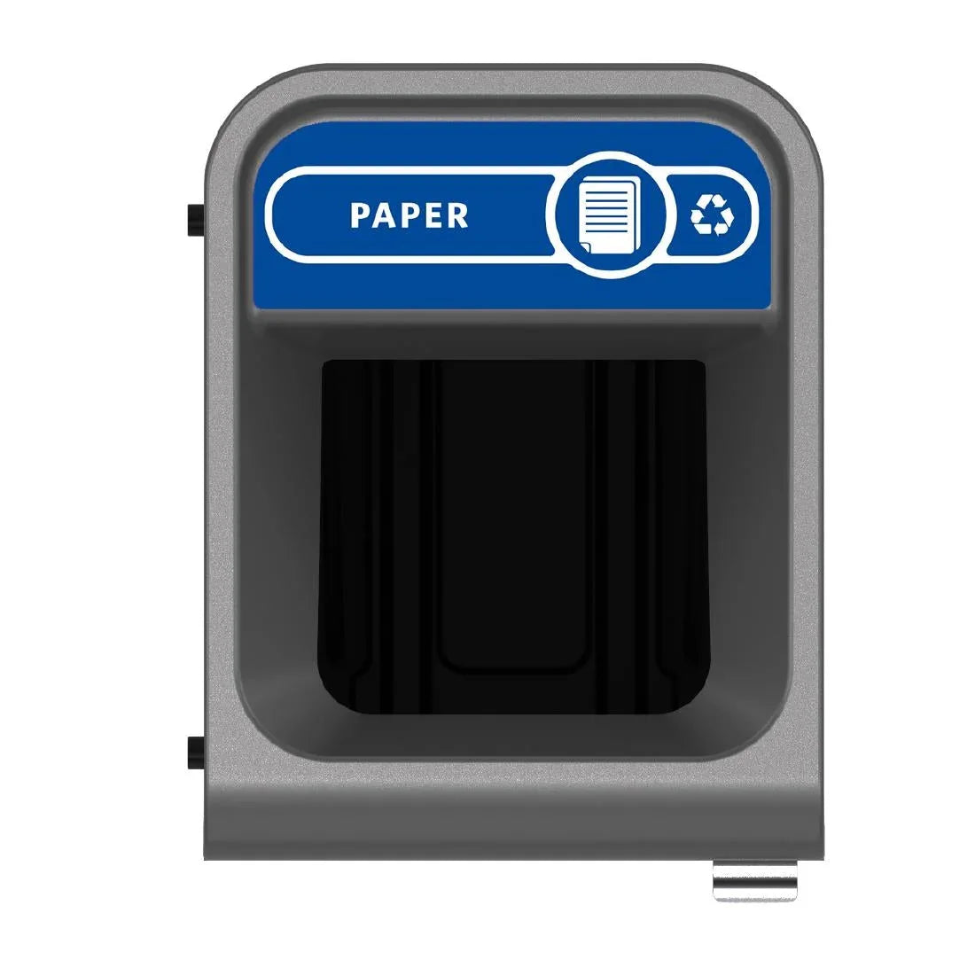 CX975 Rubbermaid Configure Recycling Bin with Paper Recycling Label Blue 57Ltr JD Catering Equipment Solutions Ltd