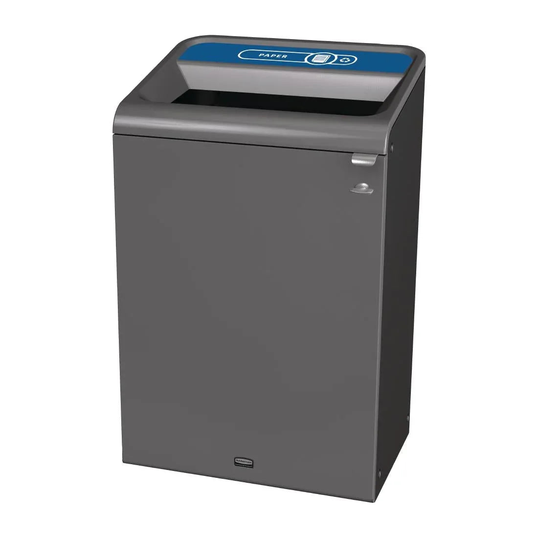 CX977 Rubbermaid Configure Recycling Bin with Paper Recycling Label Blue 125L - JD Catering Equipment Solutions Ltd