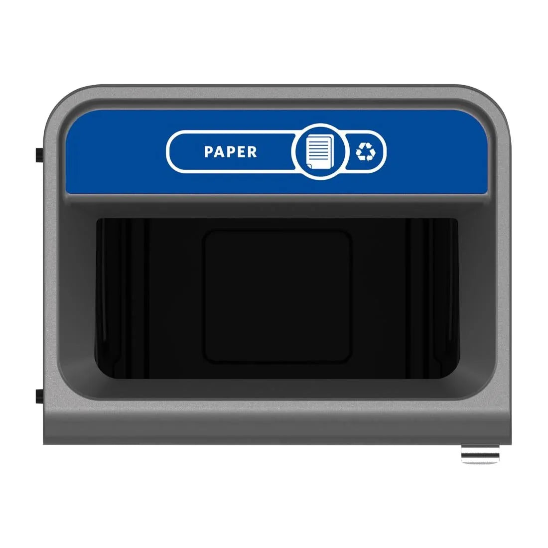 CX977 Rubbermaid Configure Recycling Bin with Paper Recycling Label Blue 125L - JD Catering Equipment Solutions Ltd