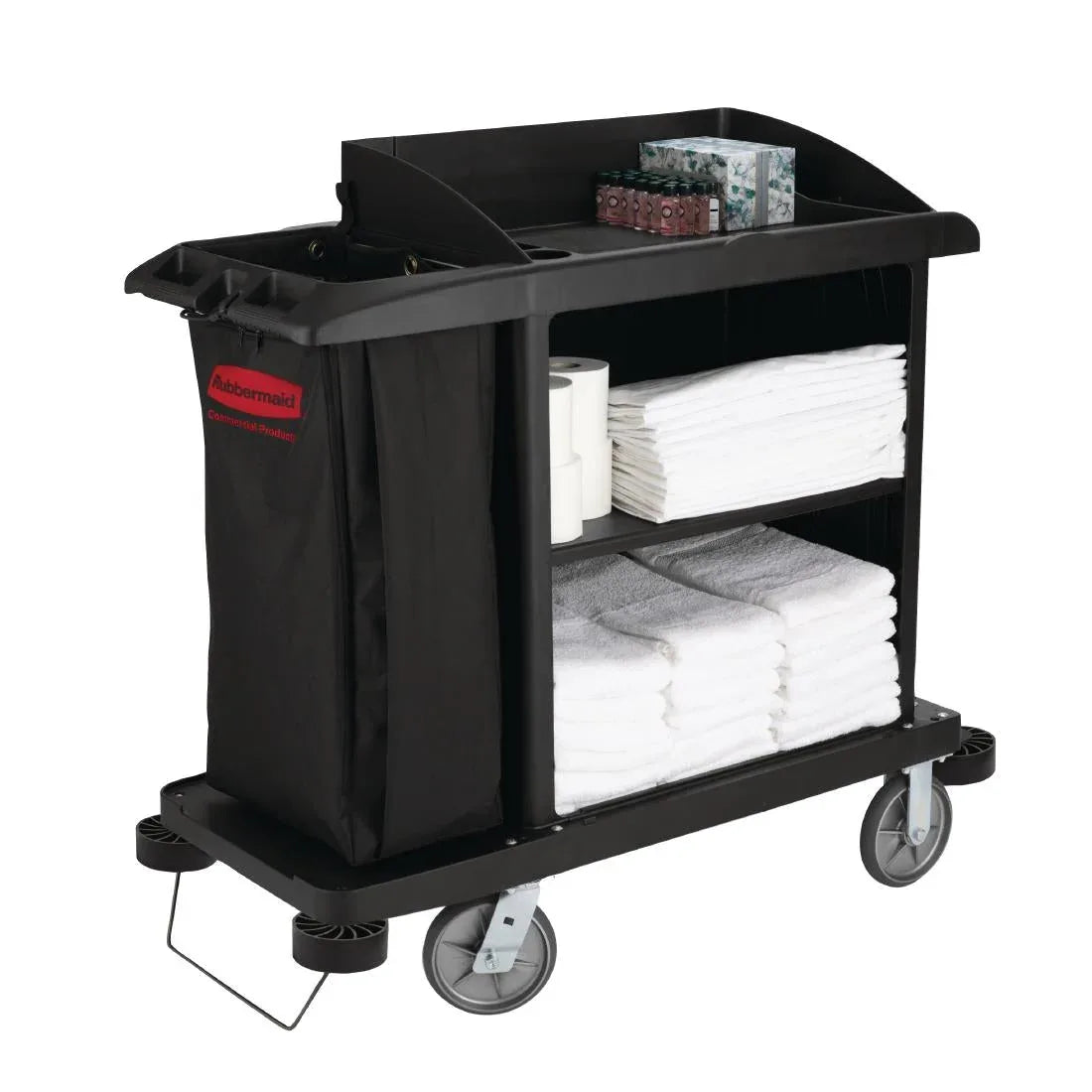 CX981 Rubbermaid Medium Housekeeping Cart - JD Catering Equipment Solutions Ltd