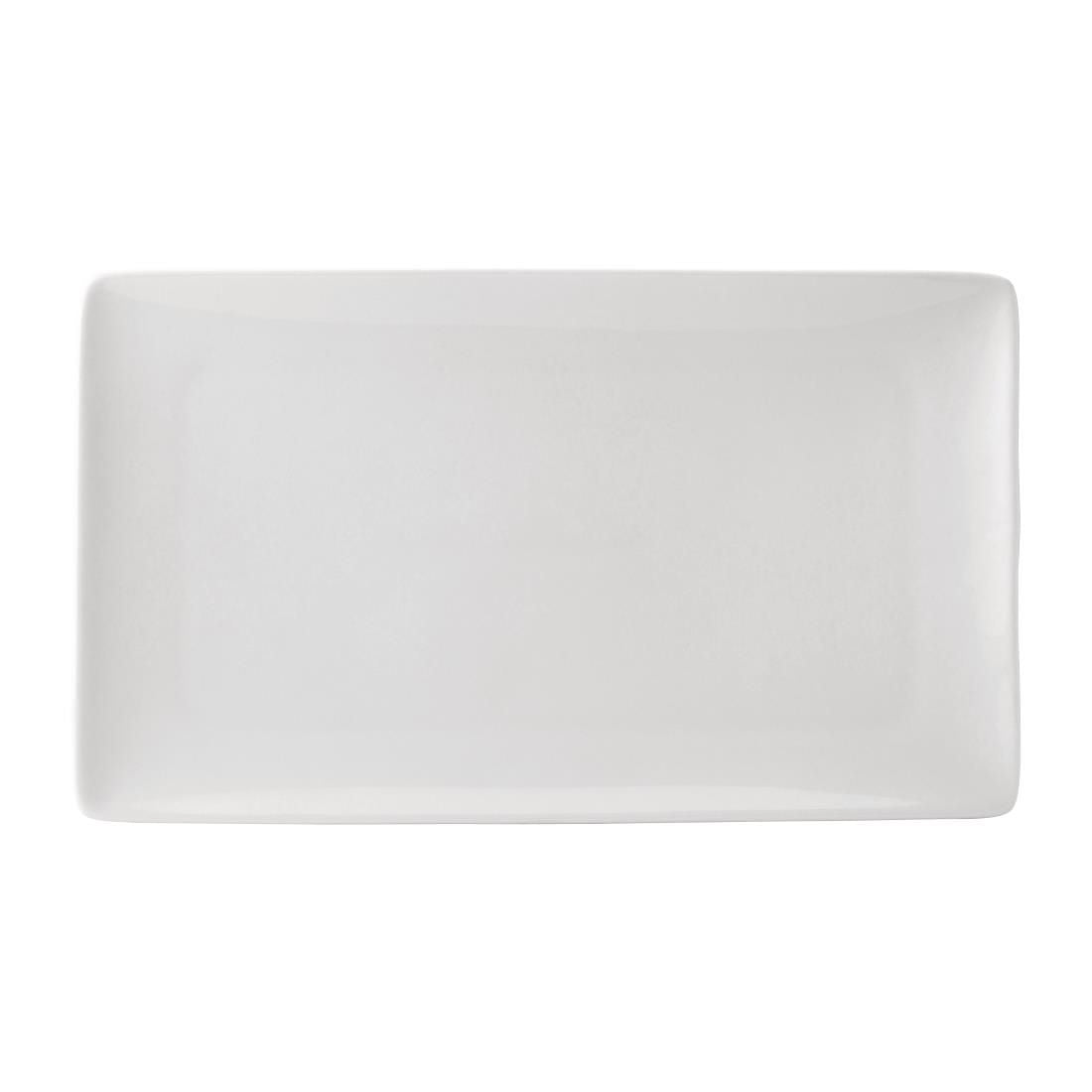 CY462 Utopia Pure White Rectangular Plates 210 x 350mm (Pack of 6) JD Catering Equipment Solutions Ltd