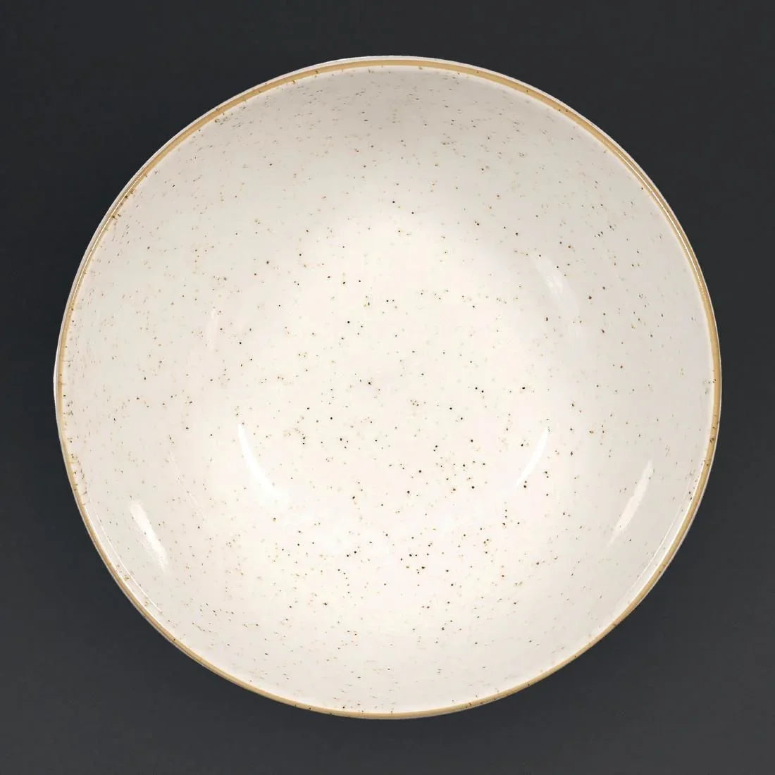 CY735 Churchill Stonecast Noodle Bowl Barley White 183mm (Pack of 6) - JD Catering Equipment Solutions Ltd