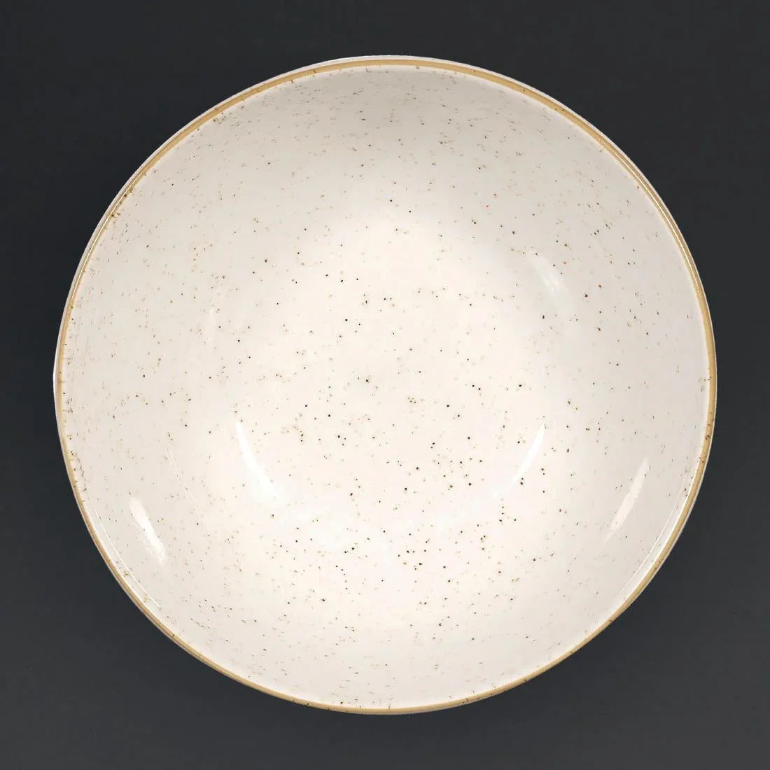 CY735 Churchill Stonecast Noodle Bowl Barley White 183mm (Pack of 6) - JD Catering Equipment Solutions Ltd
