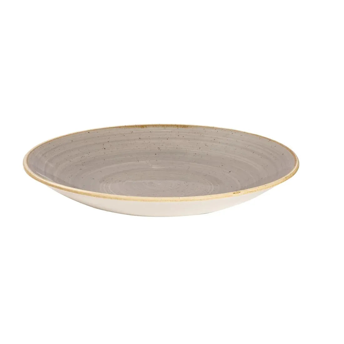 CY826 Churchill Stonecast Deep Coupe Plates Grey 255mm (Pack of 12) - JD Catering Equipment Solutions Ltd